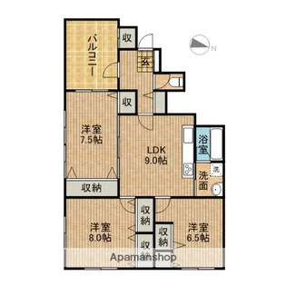 ライフガーデン【2階】の間取り