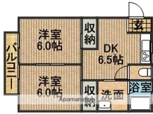 コーポ和【13号室】の間取り