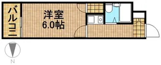 城北シティハイツ【206号室】の間取り
