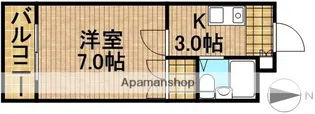 すみれ館Ⅱ【2階】の間取り