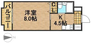 メゾン池の沢【405号室】の間取り