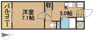 アーク西伊場【1階】の間取り