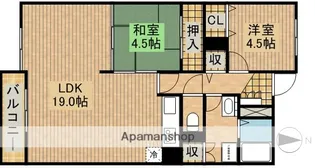 パークビュー四ツ池【3階】の間取り