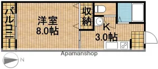 ハイツ華美亜【2階】の間取り