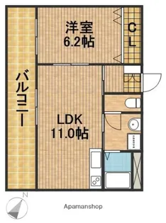シャングリラ【301号室】の間取り