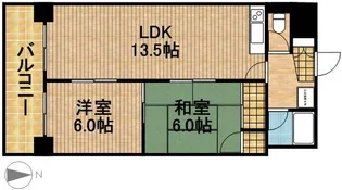 アソルティ伝馬町【701号室】の間取り