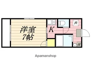 レイクルイーズ【406号室】の間取り