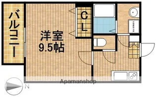 カズⅢ【203号室】の間取り