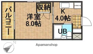 プリシティ幸【2階】の間取り