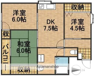 メゾン・ラフォーレ【301号室】の間取り