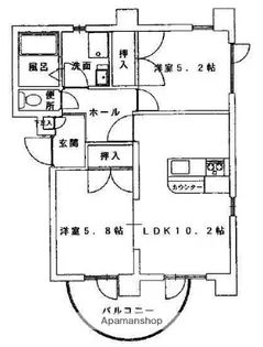 エクセレントハイツ【2階】の間取り