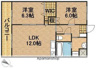 コパンポルテ【2階】の間取り