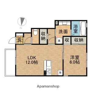 LE BEAUCIEL【1階】の間取り