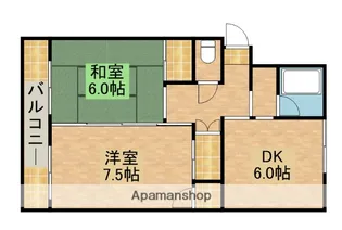 コーポプラザE【103号室】の間取り