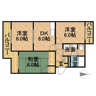 グランメール【4階】の間取り