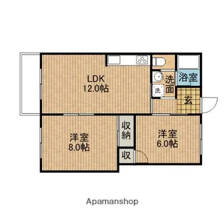 メゾンアルファ【405号室】の間取り