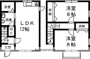 グリーンヒル新原C【1階】の間取り