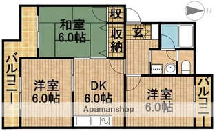 マンションオアシスⅠ【2階】の間取り