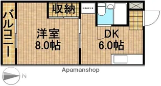 クレストアーク【1階】の間取り