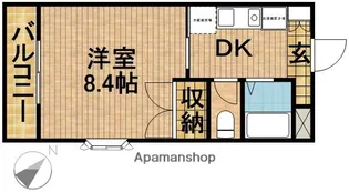 ツインシャトー富ヶ丘【4階】の間取り