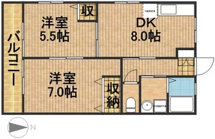 グレイスフル【2階】の間取り