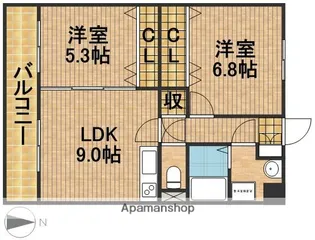 ストリーム【2階】の間取り
