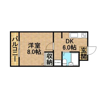 MANSION DIANA【1階】の間取り