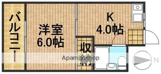 さぎの宮ハイツ【1階】の間取り