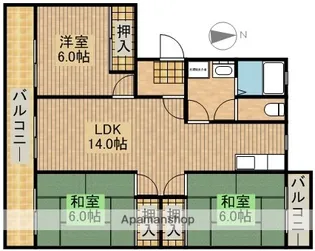 ミューゼⅢ【3階】の間取り