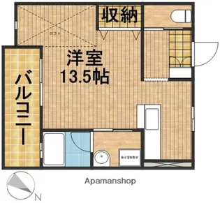 オリーブブランチ【101号室】の間取り
