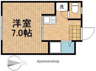 ゆうハウス【2B号室】の間取り