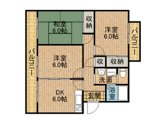 メゾンラフィネ【2階】の間取り