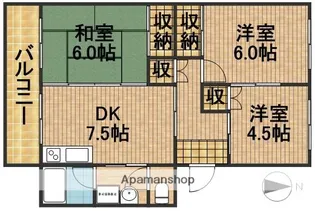 新津コーポ【2階】の間取り