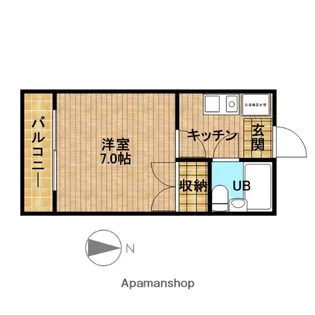 ライフ第3マンション細江【304号室】の間取り