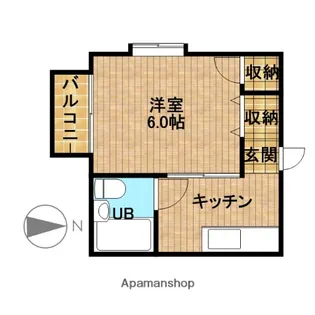 セジュール城北【201号室】の間取り