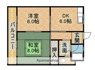 トラストマンション【2階】の間取り
