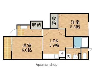 リバーサイド細江B【103号室】の間取り