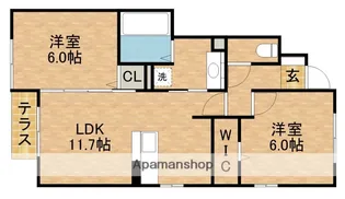 RICHESSE B【1階】の間取り