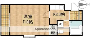 コナビック上西【3階】の間取り