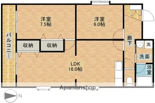 アルカディア【2階】の間取り