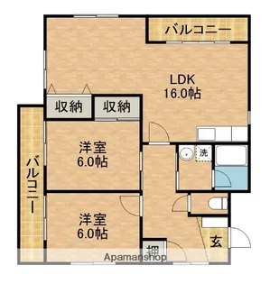 アルカディア【3階】の間取り