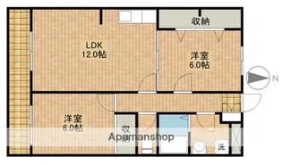 アソルティ増楽町【403号室】の間取り