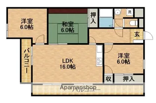 ドエル飛鳥【6階】の間取り