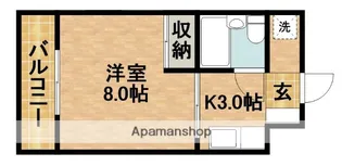 アパルト−ノイン【1階】の間取り