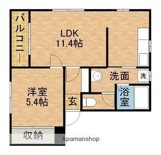 カサボニータ【2階】の間取り