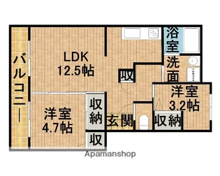 広野マンション【204号室】の間取り
