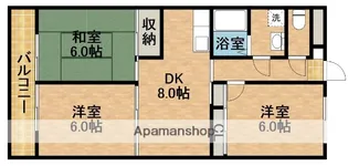 ベルアーバン【2階】の間取り
