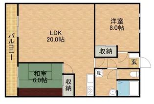 アムラートハウスB【2階】の間取り