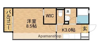 モナリエコートB【1階】の間取り