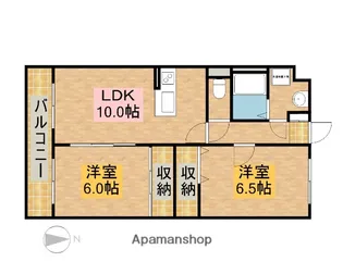 パルティール【2階】の間取り